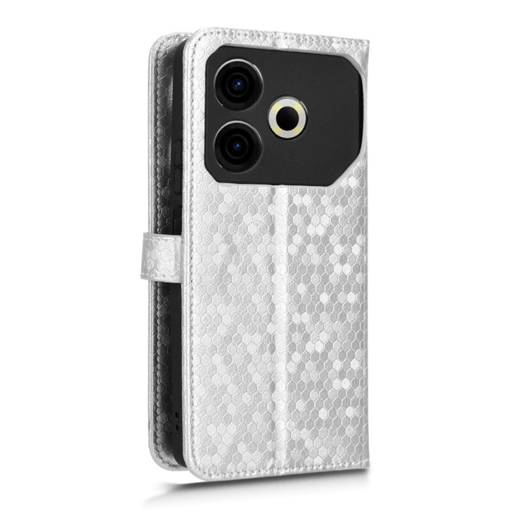 For Tecno Pova 6 Neo Honeycomb Dot Texture Leather Phone Case