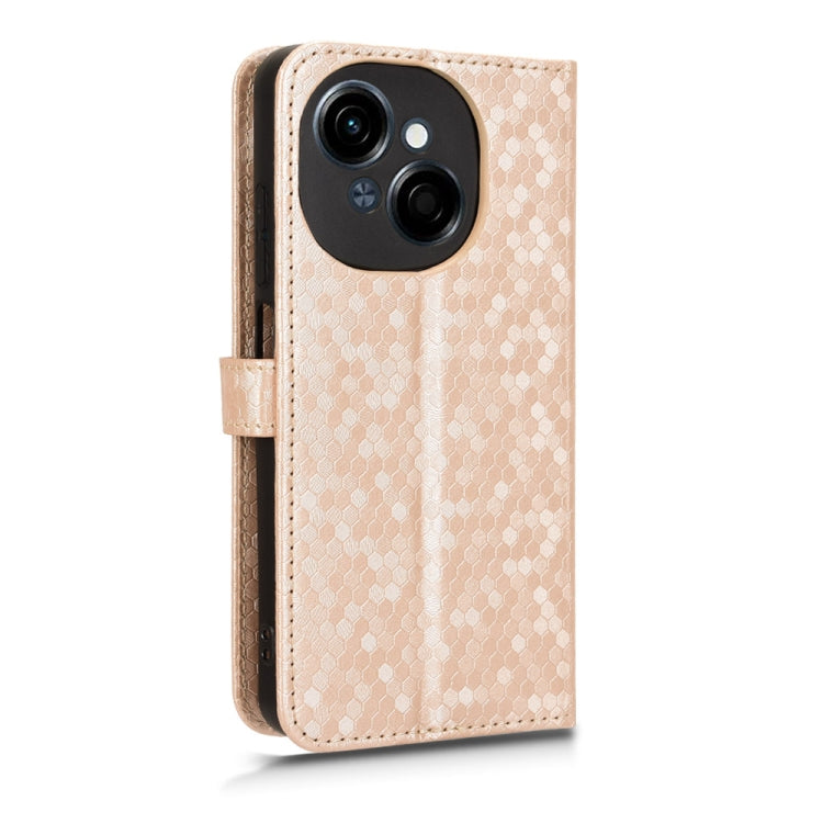 For Tecno Spark Go 2025 / Spark Go 1 Honeycomb Dot Texture Leather Phone Case
