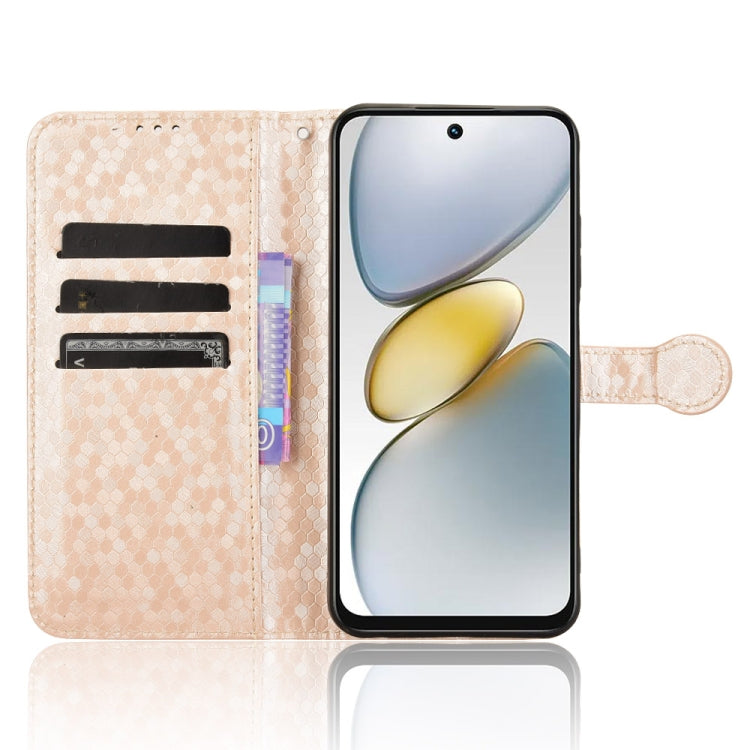 For Tecno Spark Go 2025 / Spark Go 1 Honeycomb Dot Texture Leather Phone Case