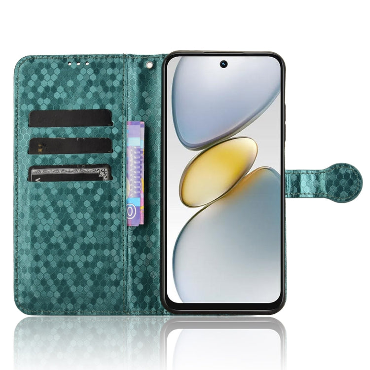 For Tecno Spark Go 2025 / Spark Go 1 Honeycomb Dot Texture Leather Phone Case