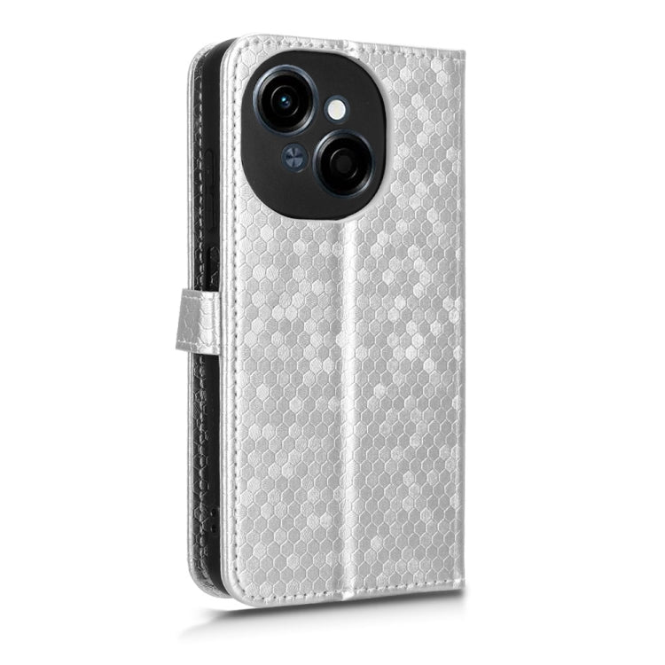 For Tecno Spark Go 2025 / Spark Go 1 Honeycomb Dot Texture Leather Phone Case