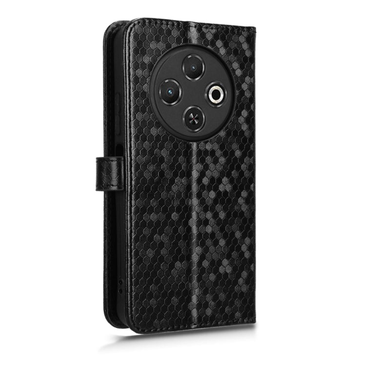 For Tecno Spark 30C 4G Honeycomb Dot Texture Leather Phone Case
