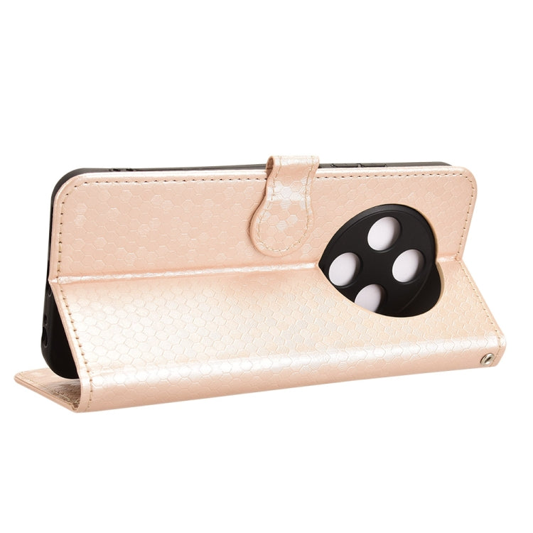 For Tecno Spark 30C 4G Honeycomb Dot Texture Leather Phone Case