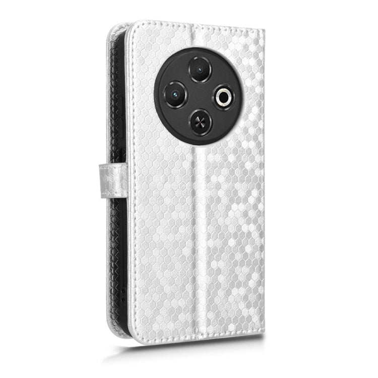 For Tecno Spark 30C 4G Honeycomb Dot Texture Leather Phone Case