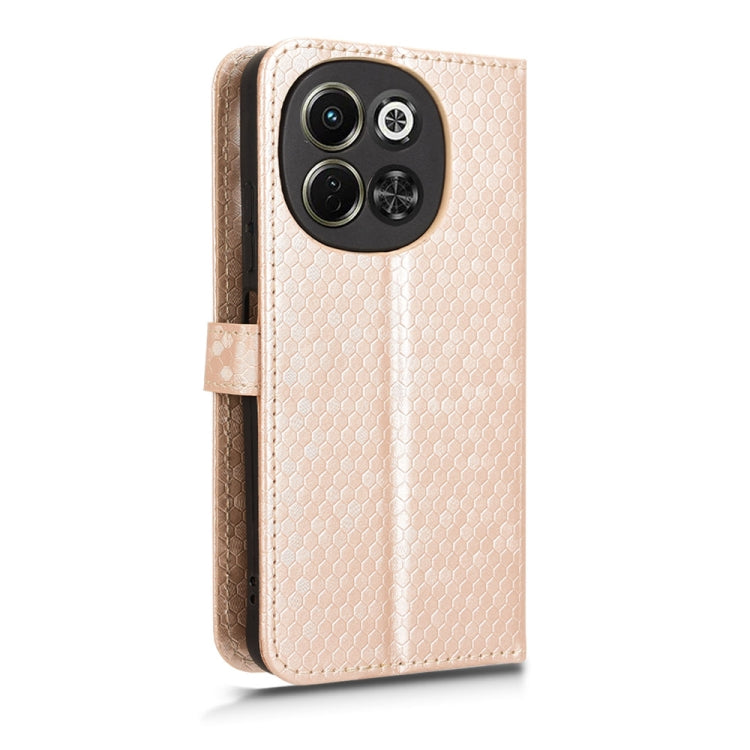 For Tecno Pova 6 Neo 5G / Spark 30 5G Honeycomb Dot Texture Leather Phone Case