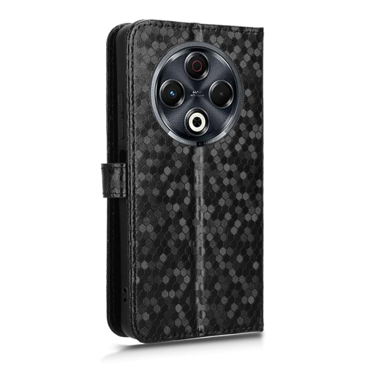 For Tecno Spark 30 4G Honeycomb Dot Texture Leather Phone Case