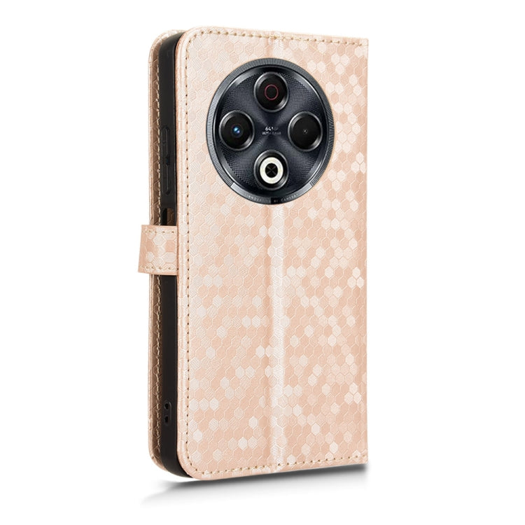 For Tecno Spark 30 4G Honeycomb Dot Texture Leather Phone Case