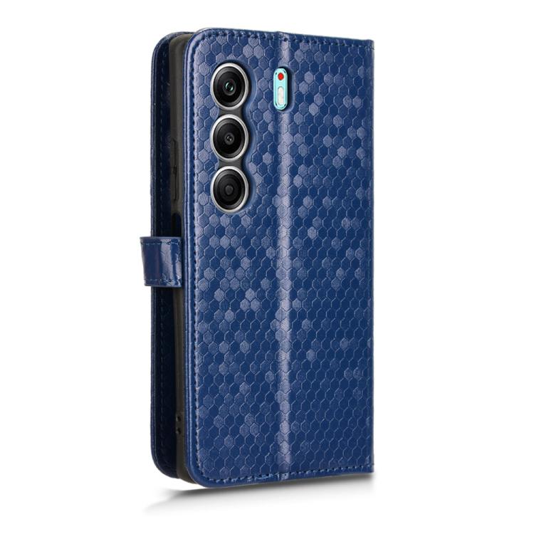 For Tecno Camon 40 Pro 4G / 5G Honeycomb Dot Texture Leather Phone Case