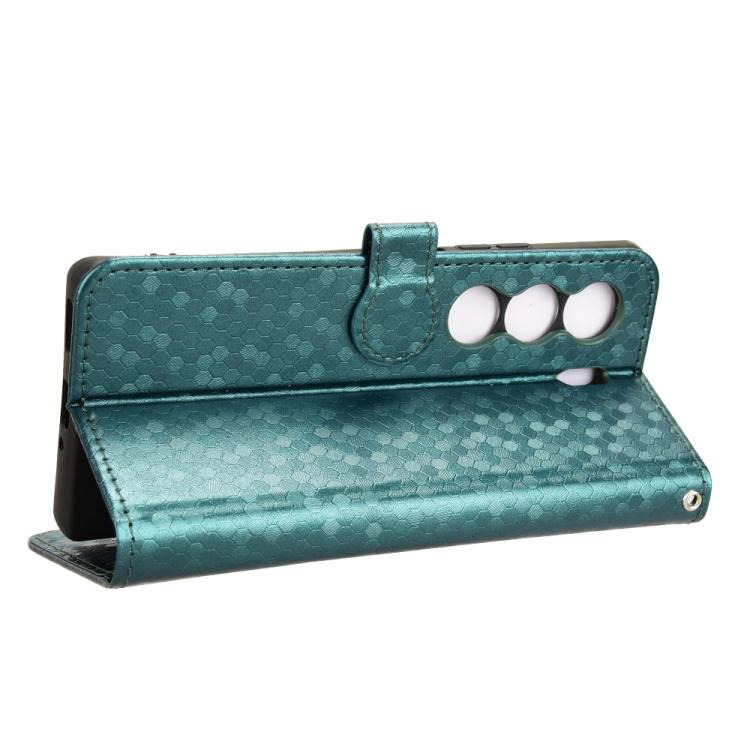 For Tecno Camon 40 Pro 4G / 5G Honeycomb Dot Texture Leather Phone Case