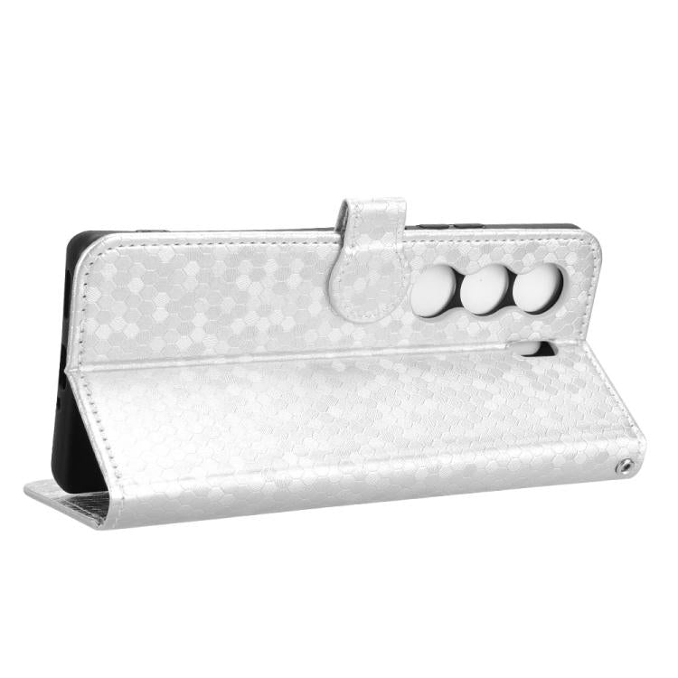 For Tecno Camon 40 Pro 4G / 5G Honeycomb Dot Texture Leather Phone Case