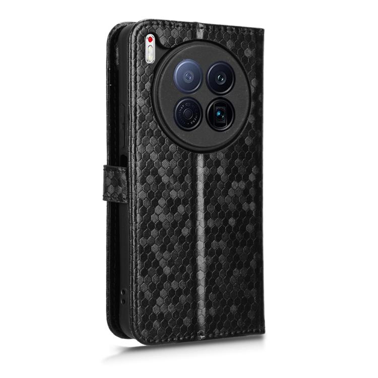 For Tecno Camon 40 Premier Honeycomb Dot Texture Leather Phone Case