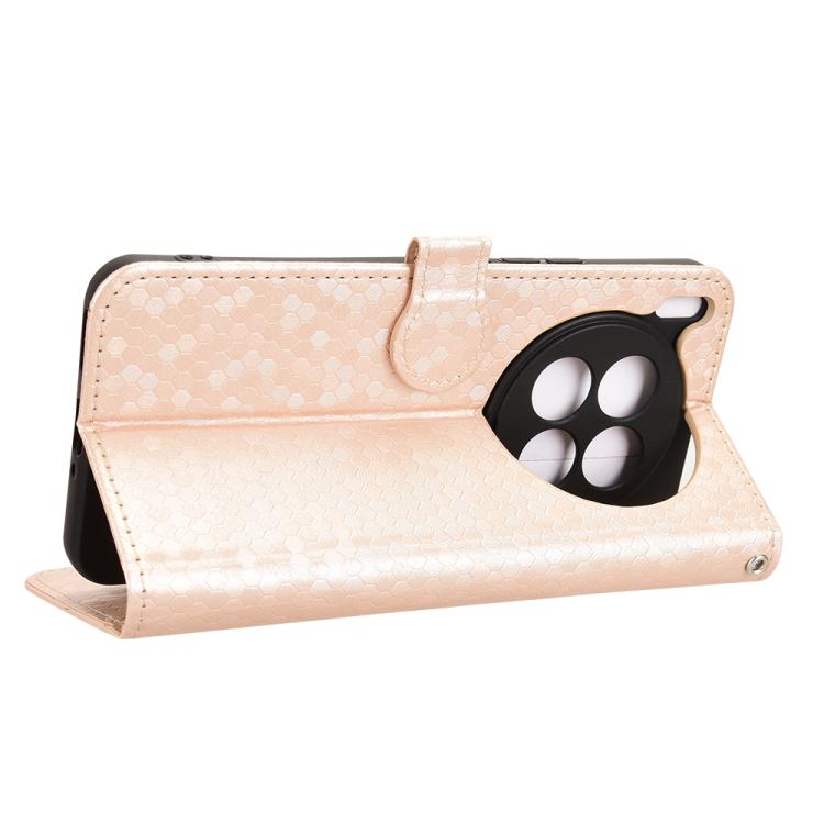 For Tecno Camon 40 Premier Honeycomb Dot Texture Leather Phone Case