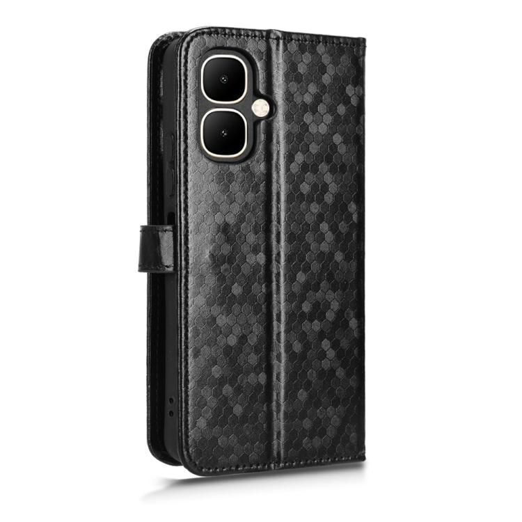 For Tecno Pop 10 / Infinix Smart 10 4G Honeycomb Dot Texture Leather Phone Case