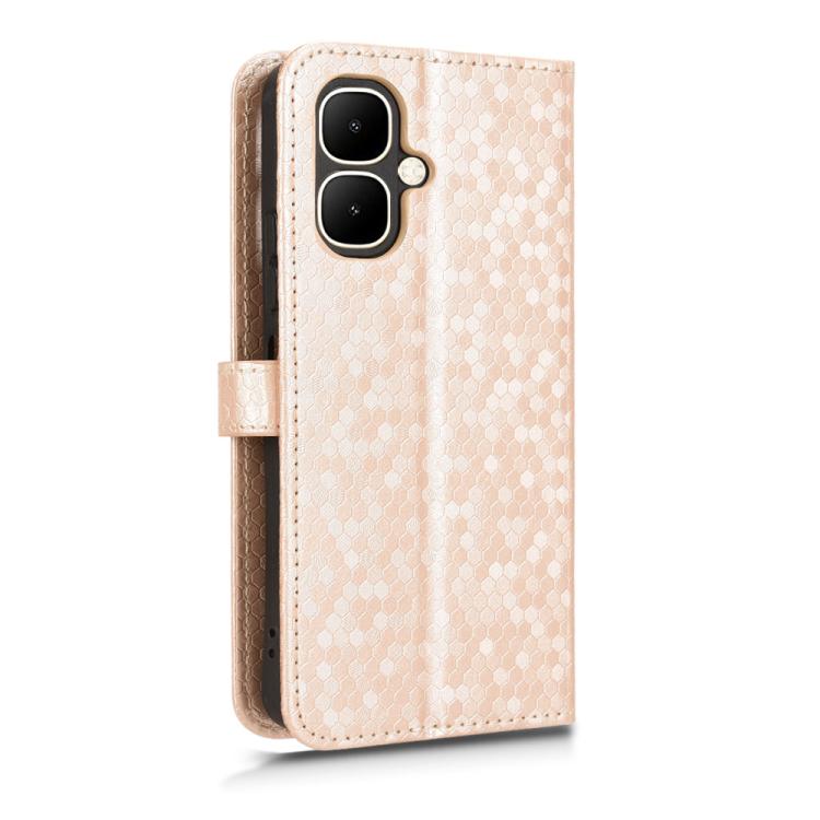 For Tecno Pop 10 / Infinix Smart 10 4G Honeycomb Dot Texture Leather Phone Case