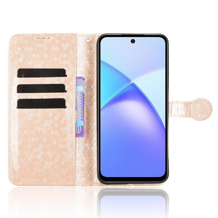 For Tecno Pop 10 / Infinix Smart 10 4G Honeycomb Dot Texture Leather Phone Case