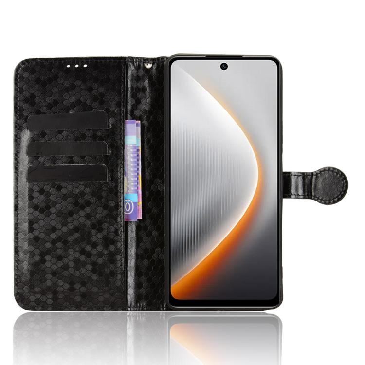 For Tecno Pova 7 4G Honeycomb Dot Texture Leather Phone Case