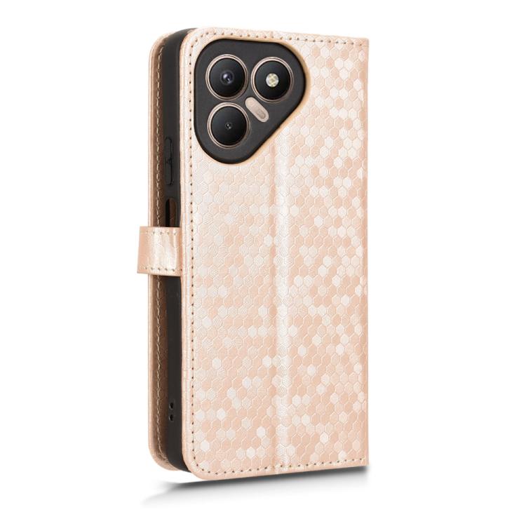 For Tecno Pova 7 4G Honeycomb Dot Texture Leather Phone Case