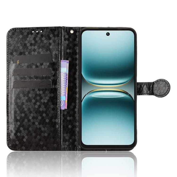 For Tecno Spark Go 2 4G Honeycomb Dot Texture Leather Phone Case