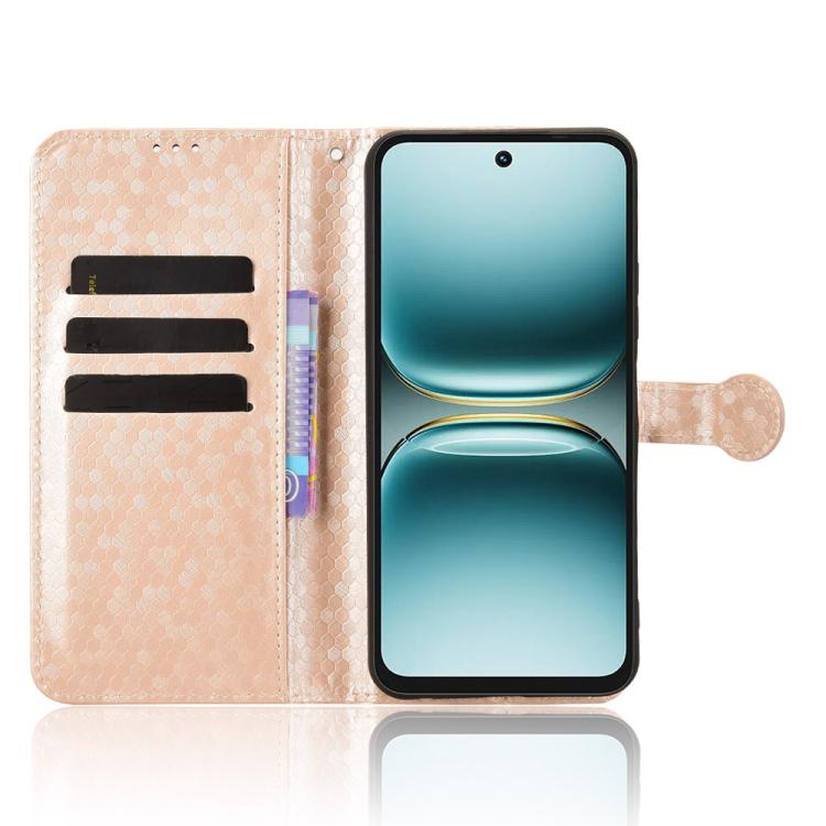 For Tecno Spark Go 2 4G Honeycomb Dot Texture Leather Phone Case