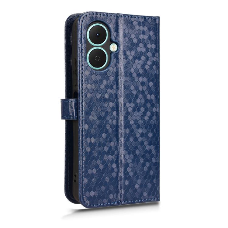 For Tecno Spark Go 2 4G Honeycomb Dot Texture Leather Phone Case