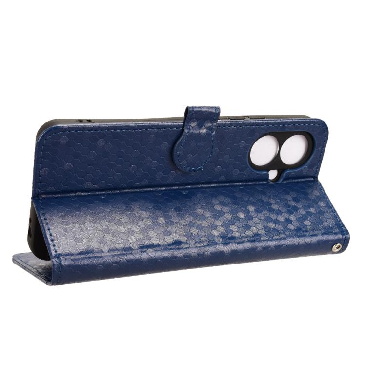 For Tecno Spark Go 2 4G Honeycomb Dot Texture Leather Phone Case