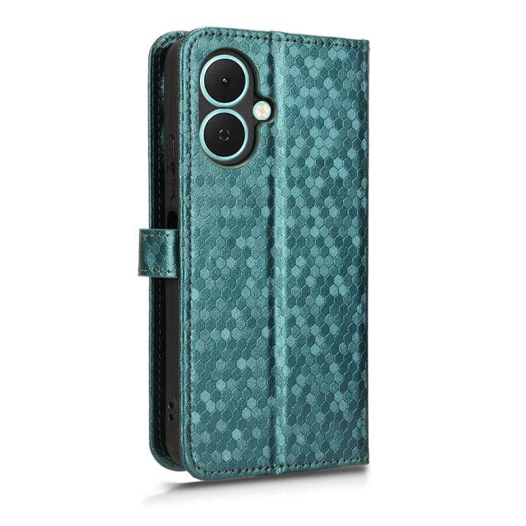For Tecno Spark Go 2 4G Honeycomb Dot Texture Leather Phone Case