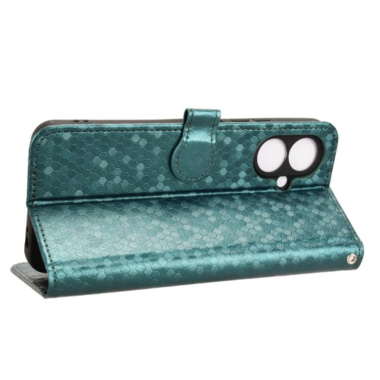 For Tecno Spark Go 2 4G Honeycomb Dot Texture Leather Phone Case