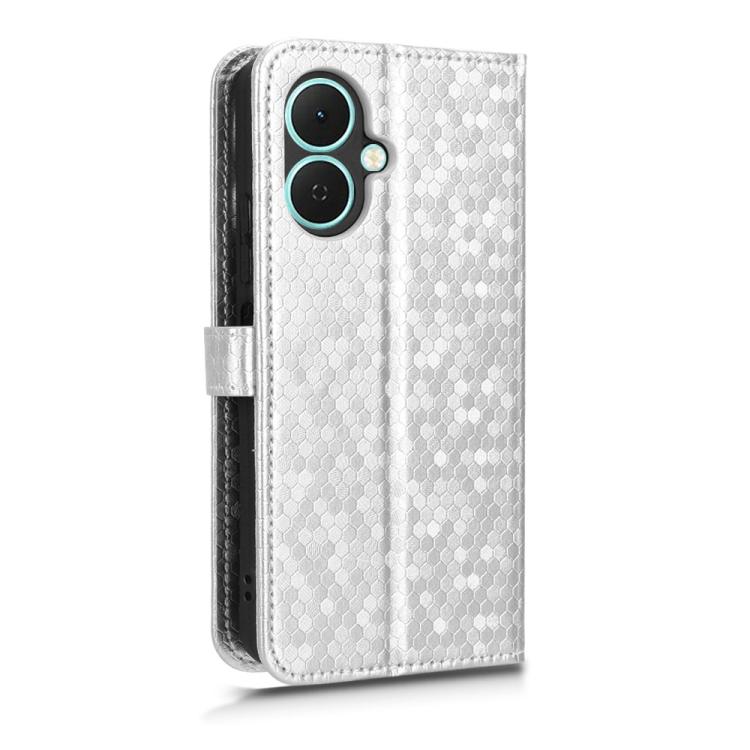For Tecno Spark Go 2 4G Honeycomb Dot Texture Leather Phone Case