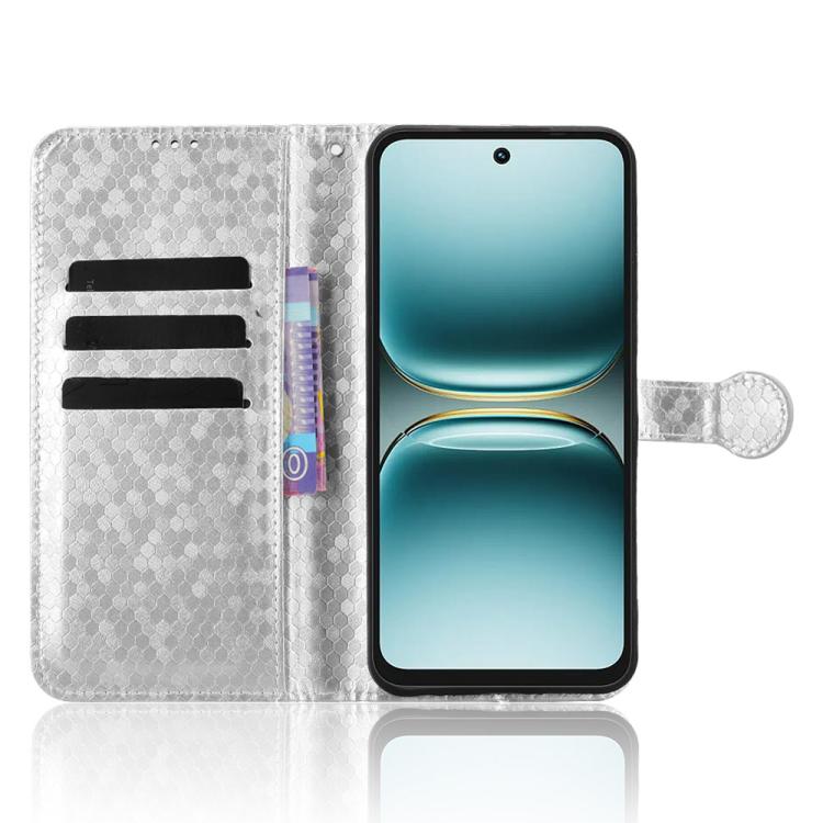 For Tecno Spark Go 2 4G Honeycomb Dot Texture Leather Phone Case