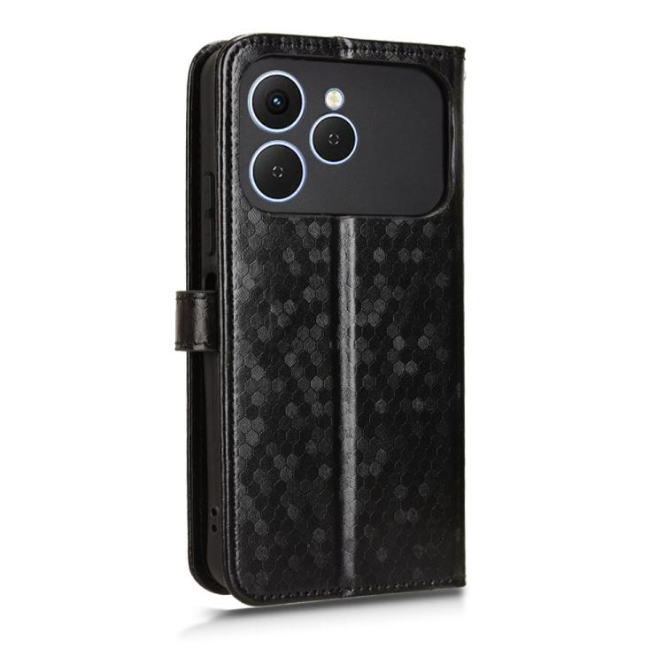 For Tecno Spark 40 4G Honeycomb Dot Texture Leather Phone Case