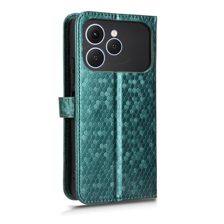 For Tecno Spark 40 4G Honeycomb Dot Texture Leather Phone Case