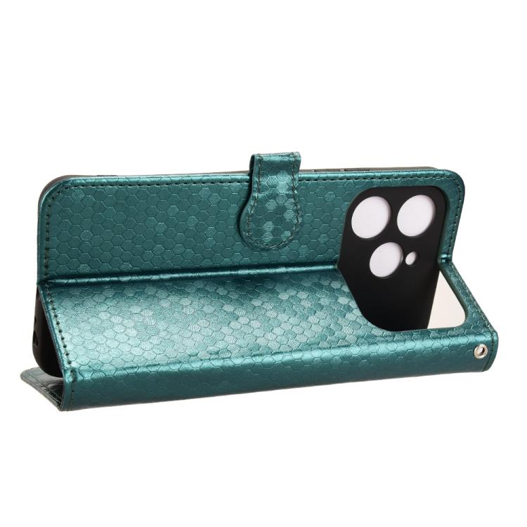 For Tecno Spark 40 4G Honeycomb Dot Texture Leather Phone Case