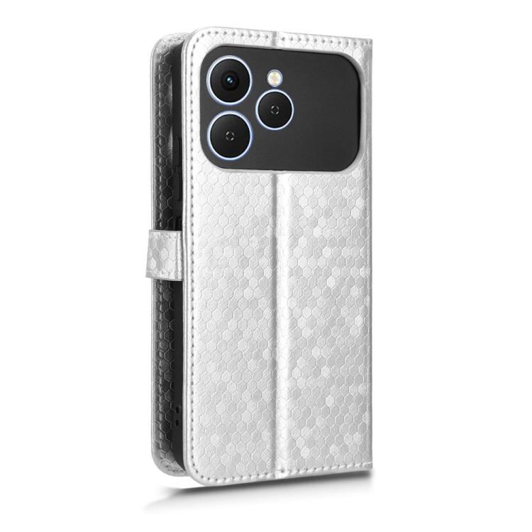 For Tecno Spark 40 4G Honeycomb Dot Texture Leather Phone Case