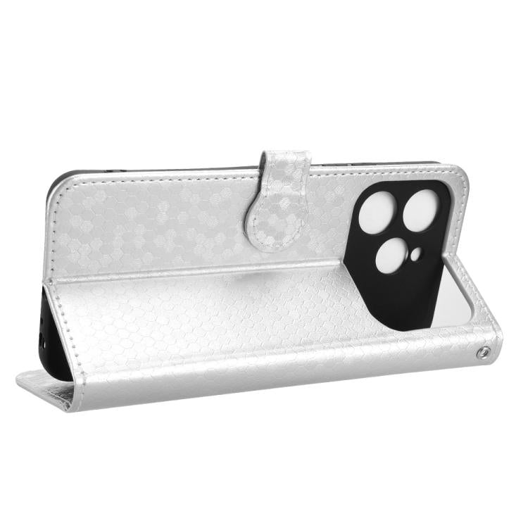 For Tecno Spark 40 4G Honeycomb Dot Texture Leather Phone Case