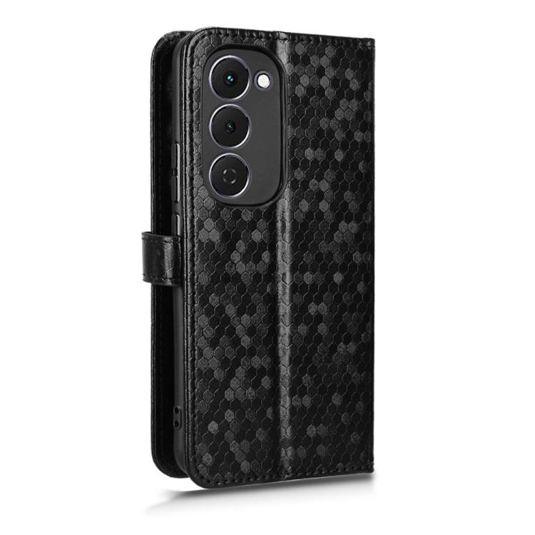 For Tecno Spark 40 Pro+ 4G Honeycomb Dot Texture Leather Phone Case