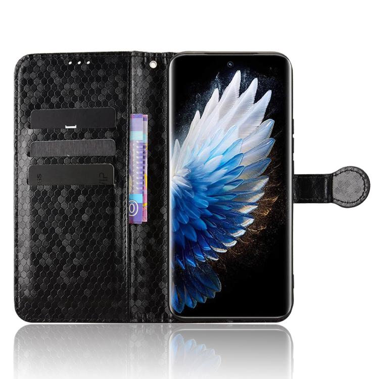 For Tecno Spark 40 Pro+ 4G Honeycomb Dot Texture Leather Phone Case