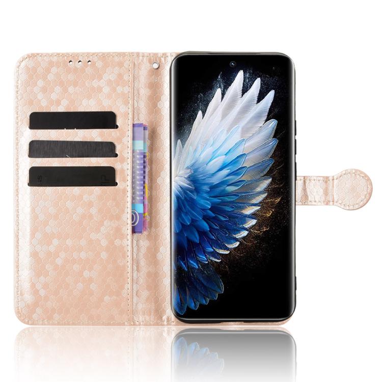 For Tecno Spark 40 Pro+ 4G Honeycomb Dot Texture Leather Phone Case
