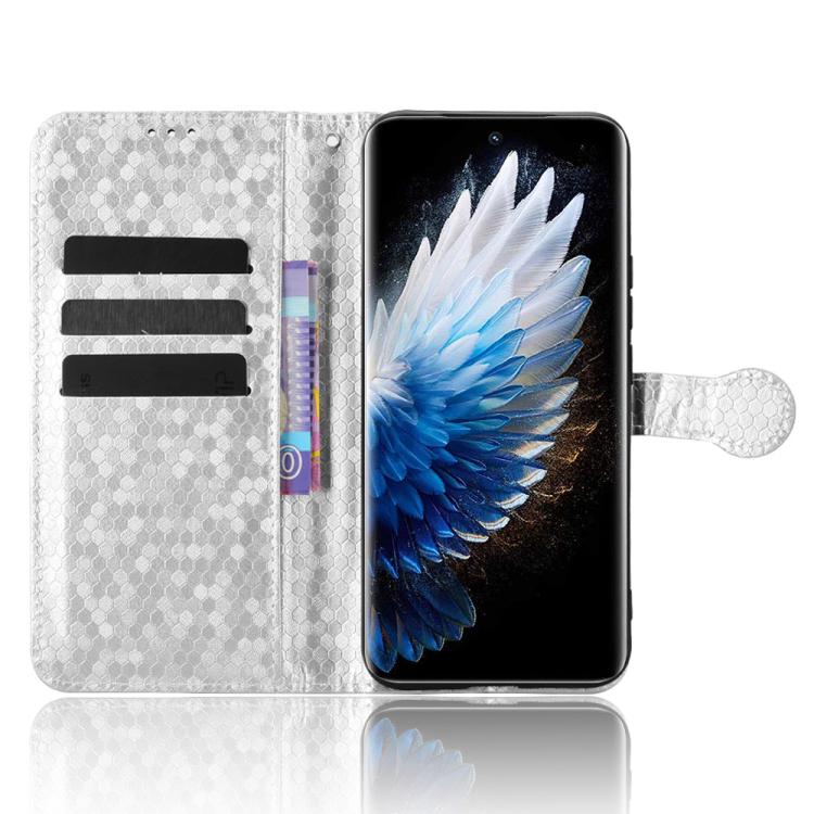 For Tecno Spark 40 Pro+ 4G Honeycomb Dot Texture Leather Phone Case