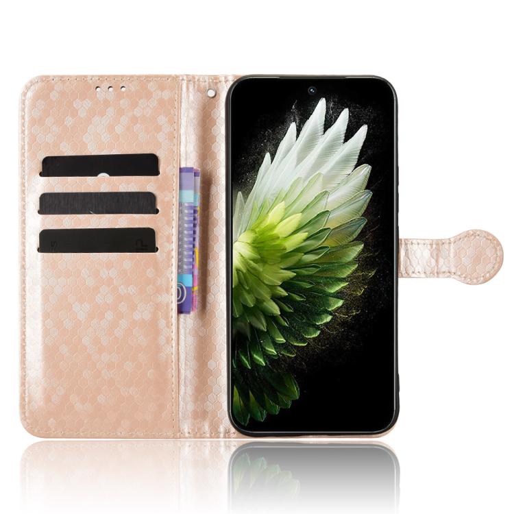 For Tecno Spark 40 Pro 4G Honeycomb Dot Texture Leather Phone Case