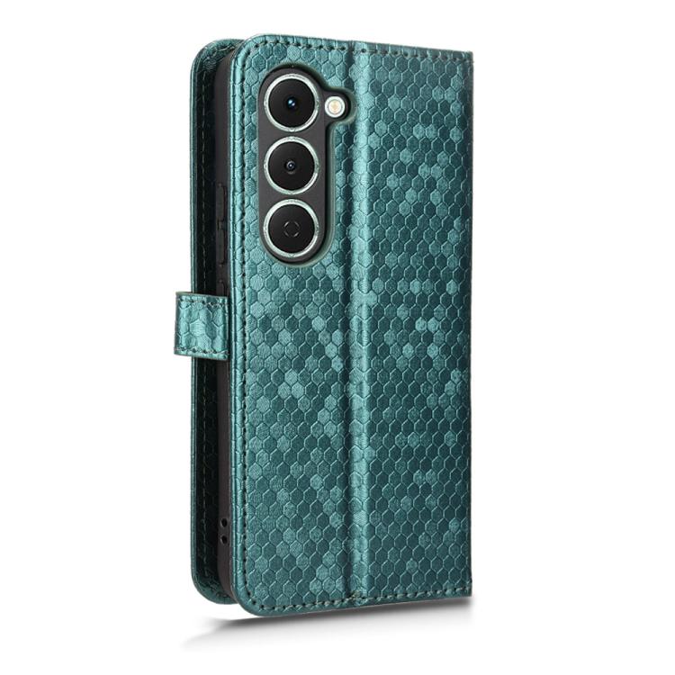 For Tecno Spark 40 Pro 4G Honeycomb Dot Texture Leather Phone Case
