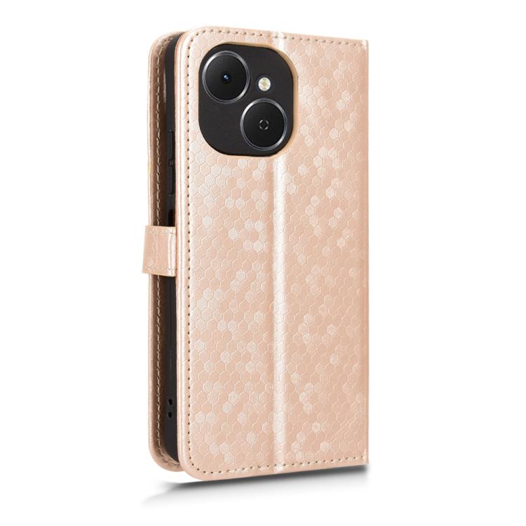 For Tecno Spark 40C Honeycomb Dot Texture Leather Phone Case