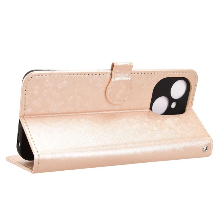 For Tecno Spark 40C Honeycomb Dot Texture Leather Phone Case