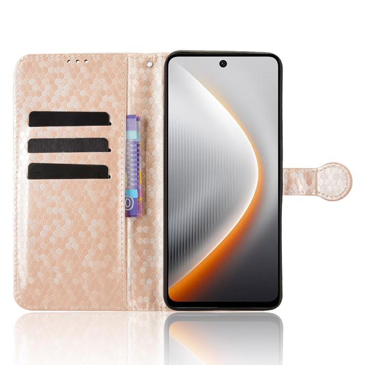 For Tecno Pova 7 5G Honeycomb Dot Texture Leather Phone Case