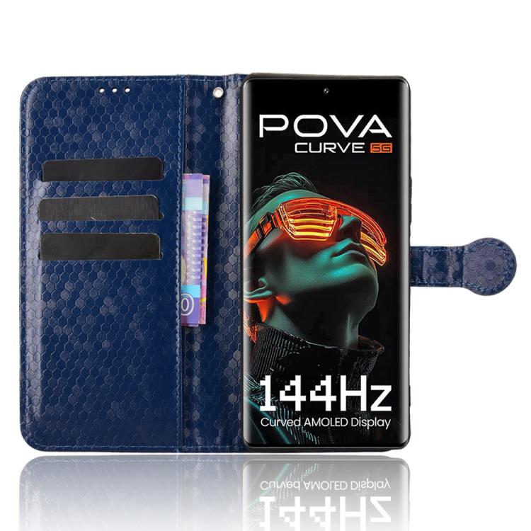 For Tecno Pova Curve 5G Honeycomb Dot Texture Leather Phone Case