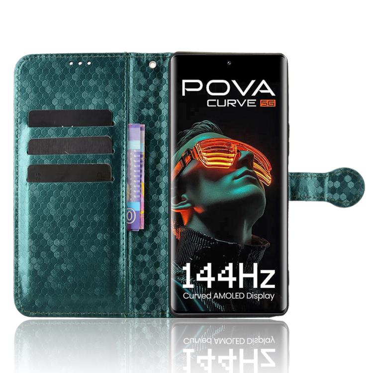 For Tecno Pova Curve 5G Honeycomb Dot Texture Leather Phone Case