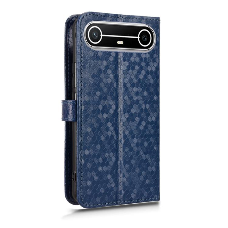 For Tenco Spark Slim 4G / Pova Slim 5G Honeycomb Dot Texture Leather Phone Case