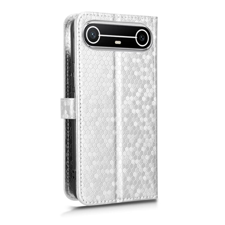 For Tenco Spark Slim 4G / Pova Slim 5G Honeycomb Dot Texture Leather Phone Case
