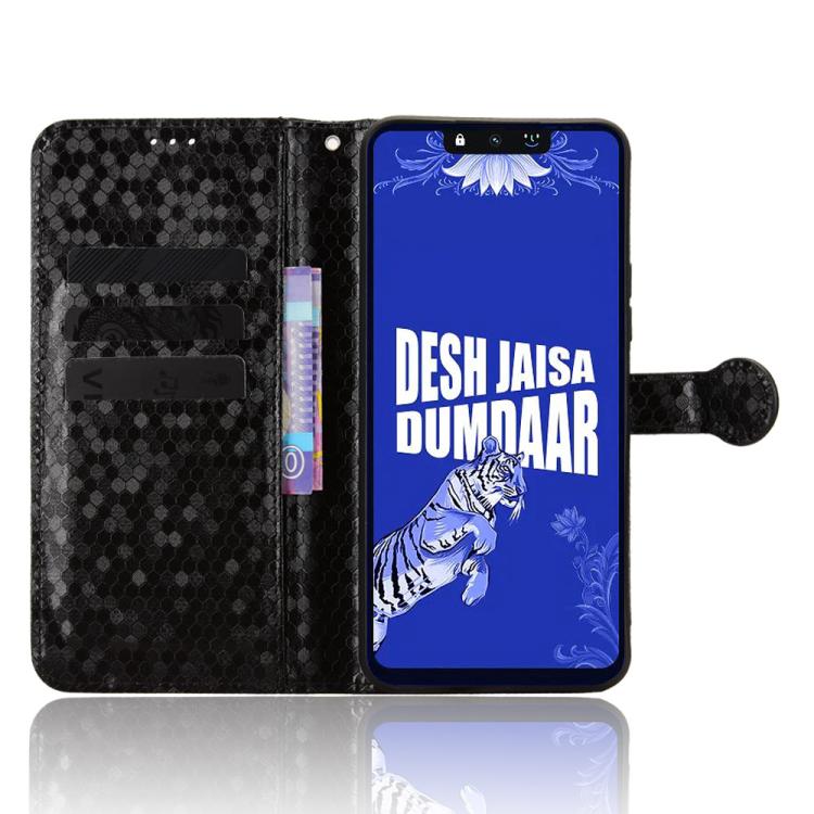 For Tenco Spark Go 3 Honeycomb Dot Texture Leather Phone Case