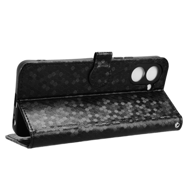 For Tenco Spark Go 3 Honeycomb Dot Texture Leather Phone Case