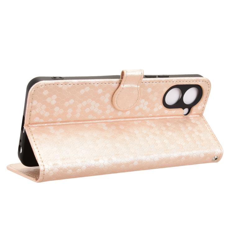 For Tenco Spark Go 3 Honeycomb Dot Texture Leather Phone Case
